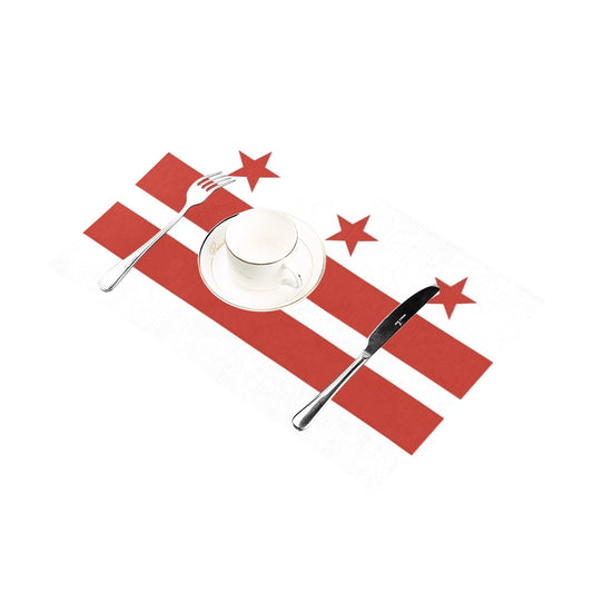 Washington DC Flag Placemats 12" x 18" (Set of 6)