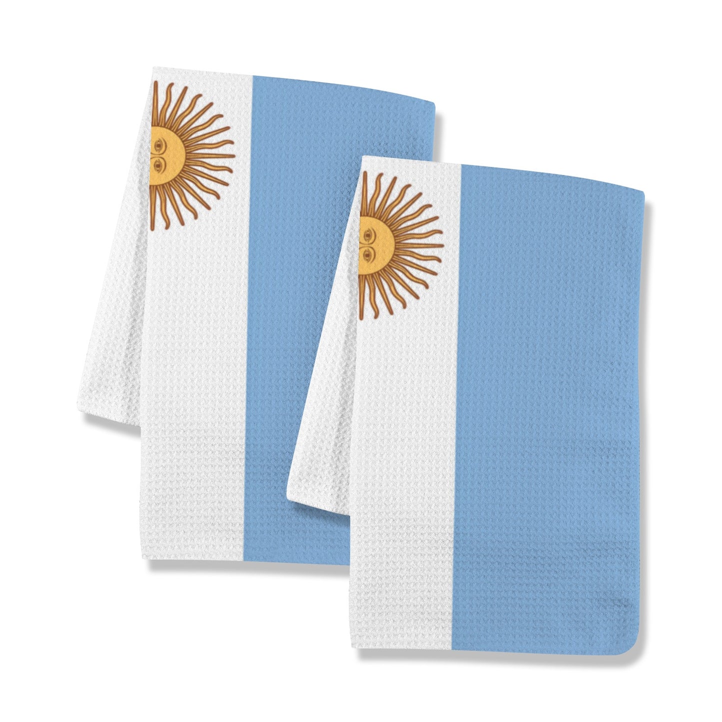 Argentina Flag Inspired Kitchen Towel 40X60cm (Pack of 2) (Made in the USA)