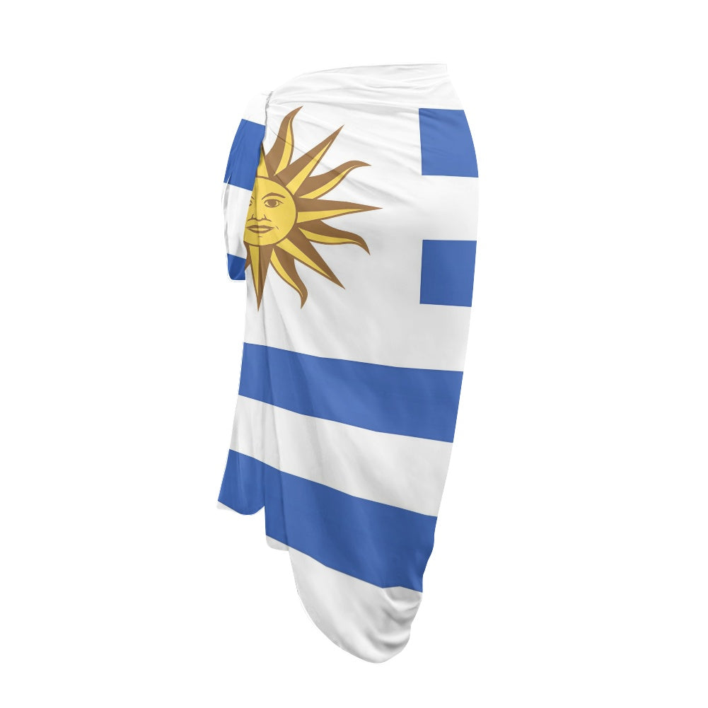 Uruguay Flag Inspired Bikini Cover-Up