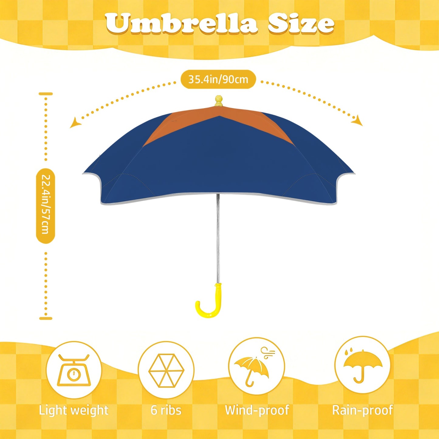 Arizona Flag Inspired Kids Safe Round Corner Umbrella