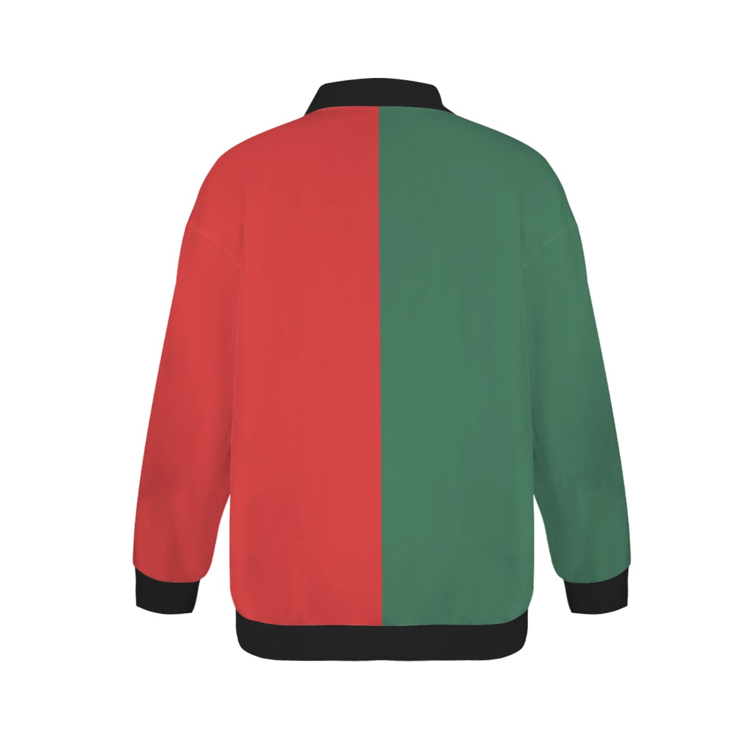 Mexico Flag Inspired Women's Quarter Zip Pullover Sweatshirt