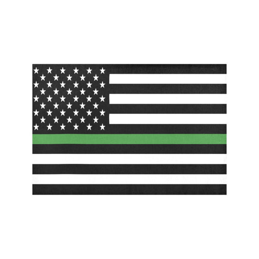 Thin Green Line Flag Placemats 12" x 18" (Set of 6)