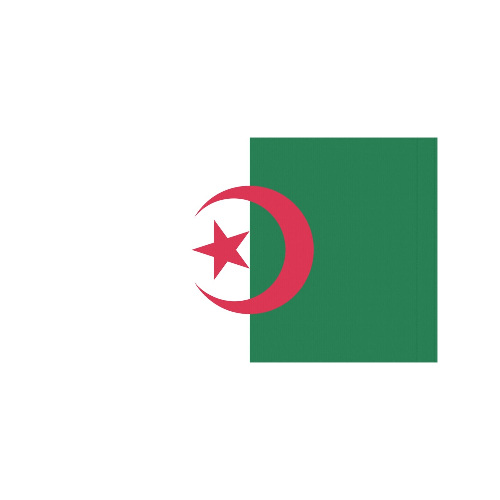 Luv My Flag Algeria design, featuring crescent and star.