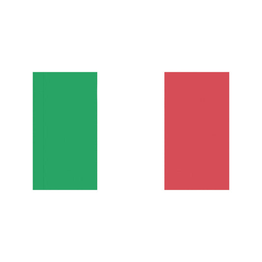 "Luv My Flag Italy flag image with green, white, red."