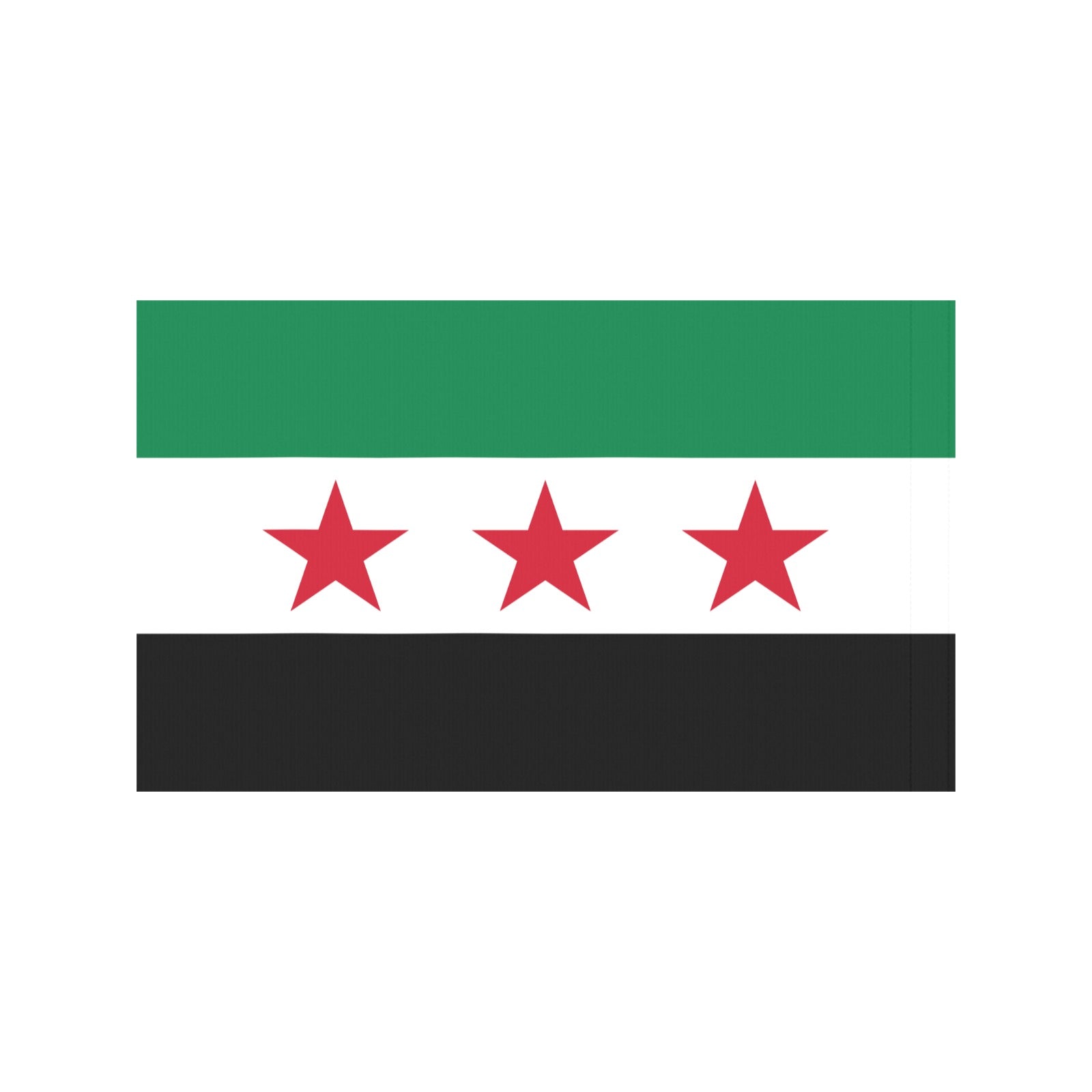 Luv My Flag's design with green, white, black stripes.
