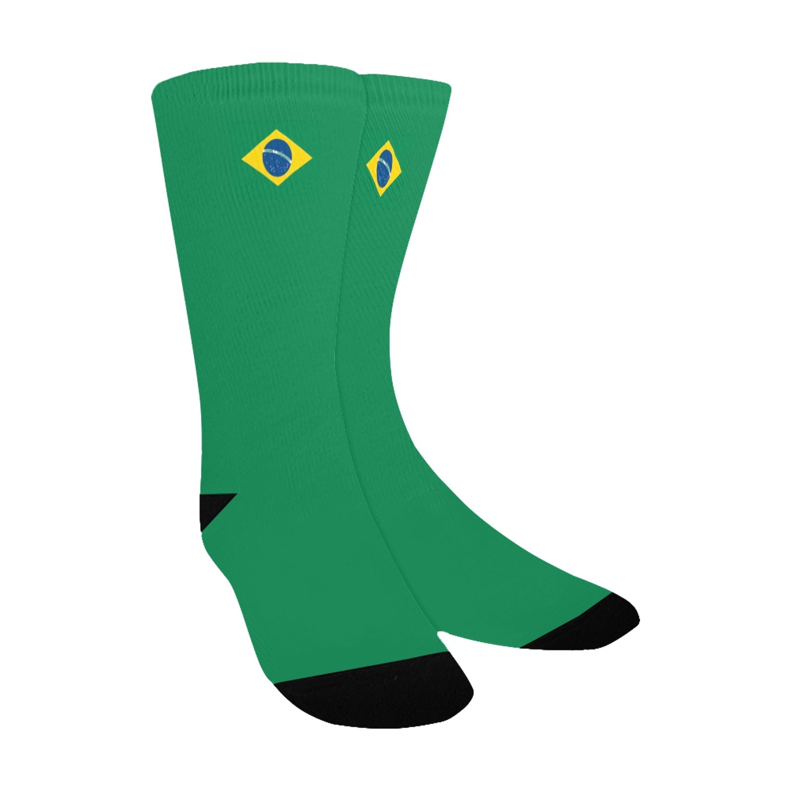 Brazil Flag Inspired Kid's Socks (Made in the USA)
