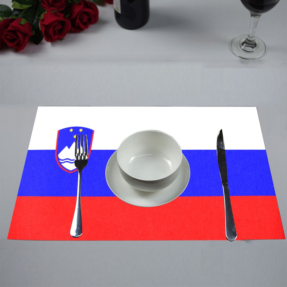 Slovenia Flag Placemats 12" x 18" (Set of 6)