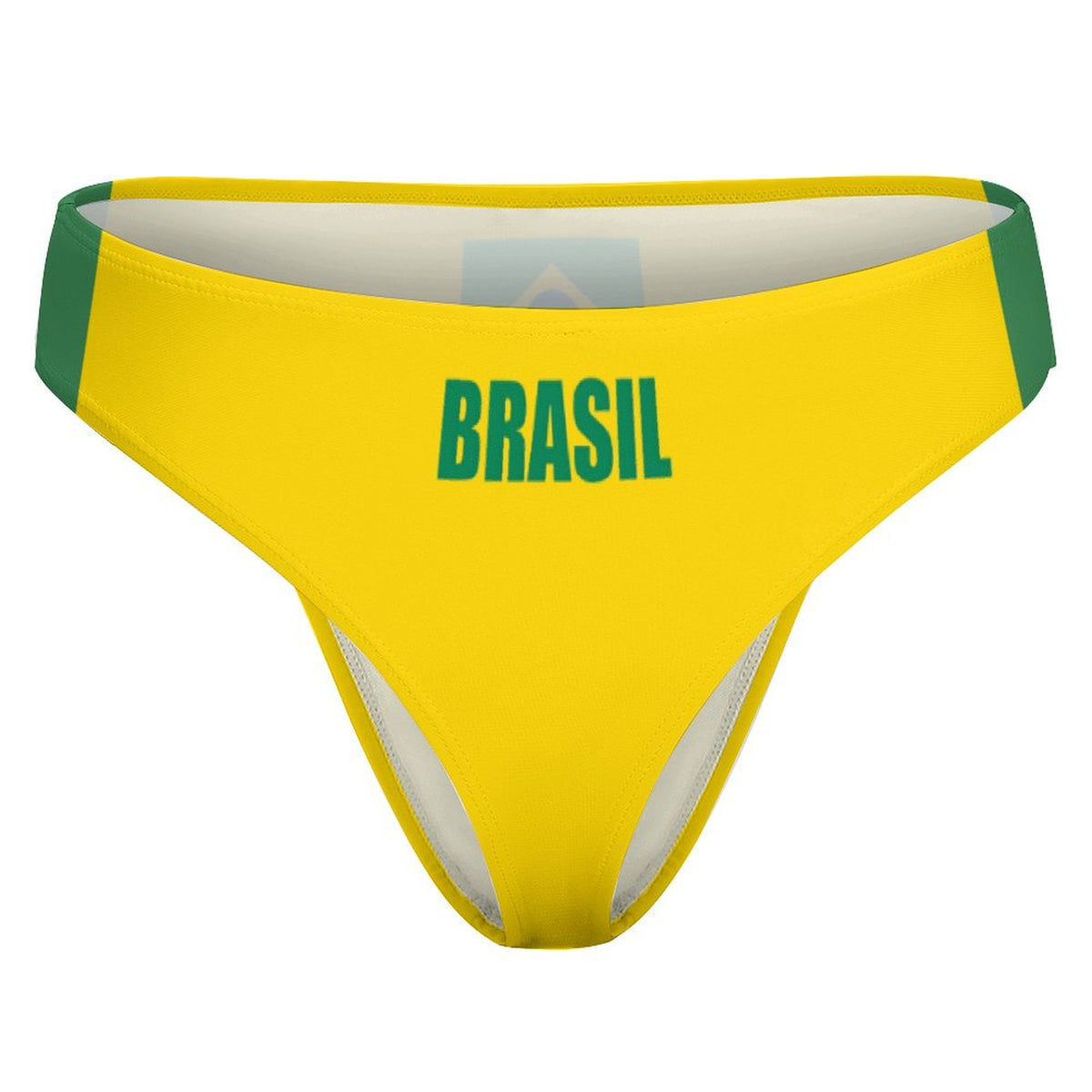 Brazil Flag Inspired T-Back Thong Bikini