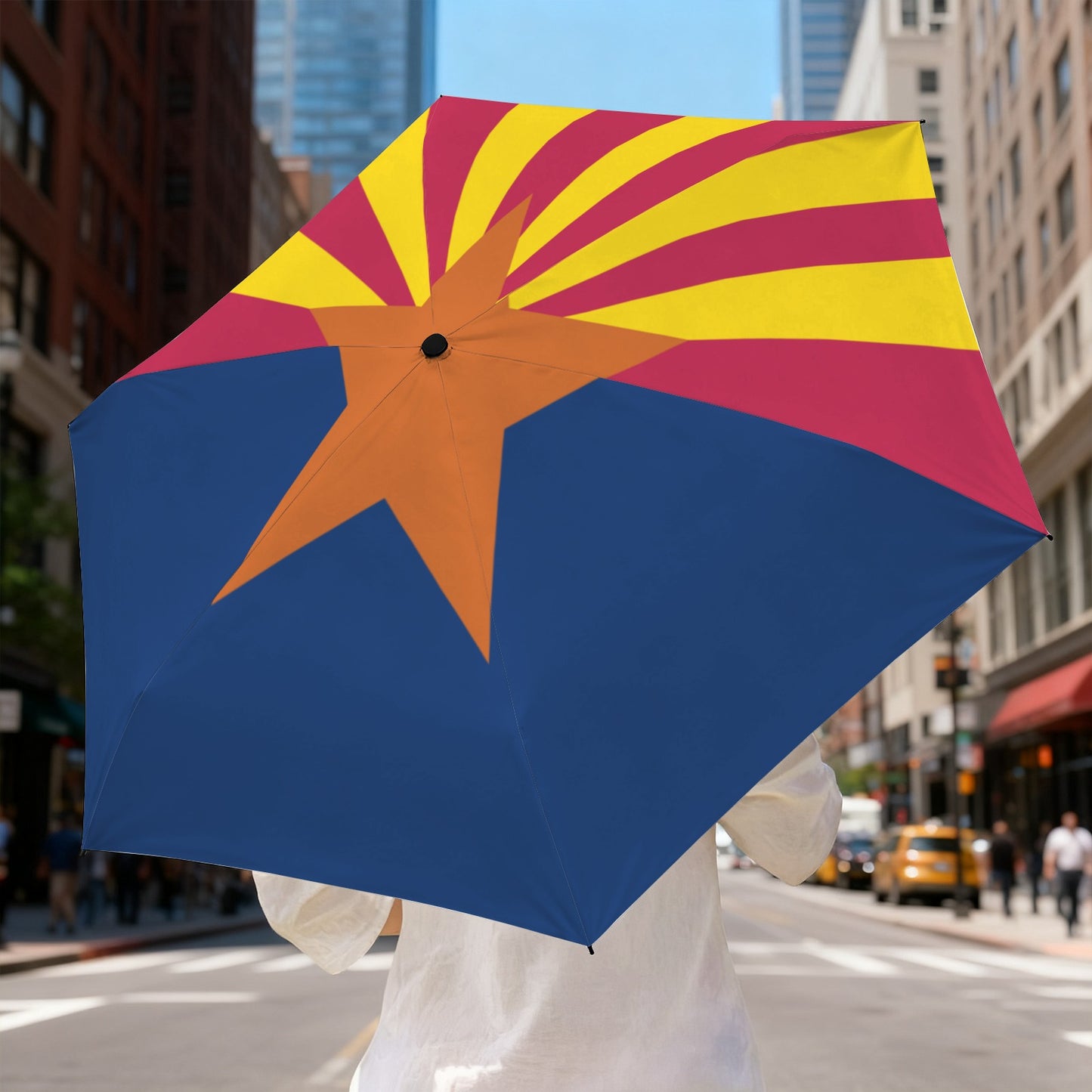 Arizona Flag Inspired Mini Compact Umbrella