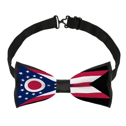 Ohio Flag Inspired Bow Tie – Stand Out Sharp and Catch Every Eye