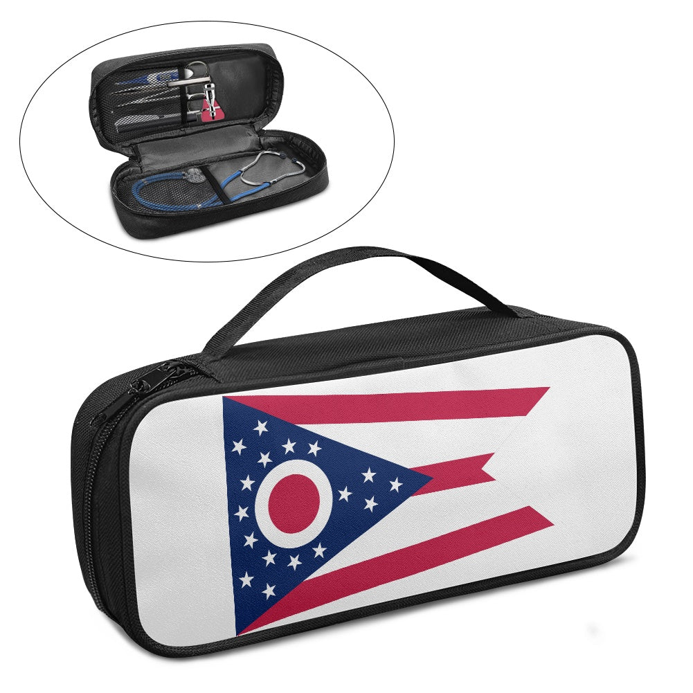 Ohio Flag Inspired Stethoscope Storage Bag