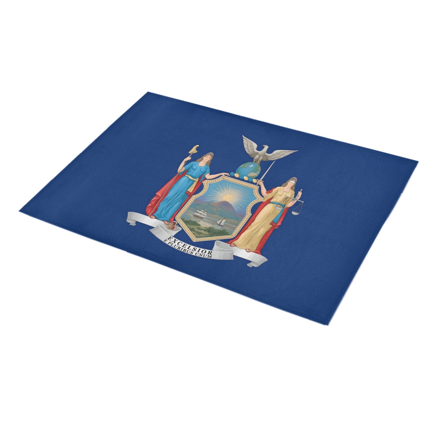 New York Flag Inspired Doormat 30" x 18" (Sponge Material)