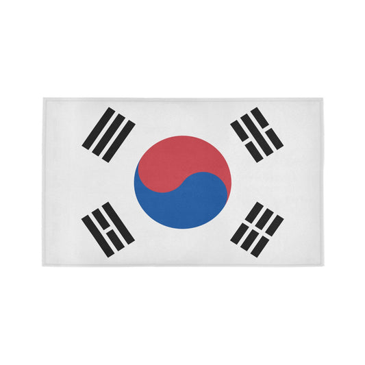South Korea Flag Inspired Doormat 30" x 18" (Sponge Material)