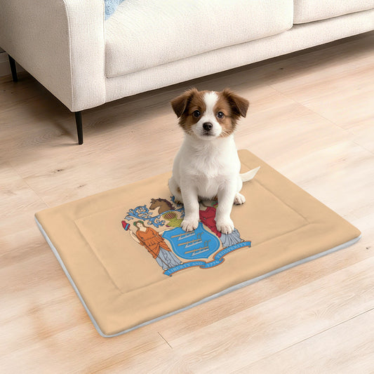 New Jersey Flag Inspired Pet Mat 25x18inch (Made in the USA)