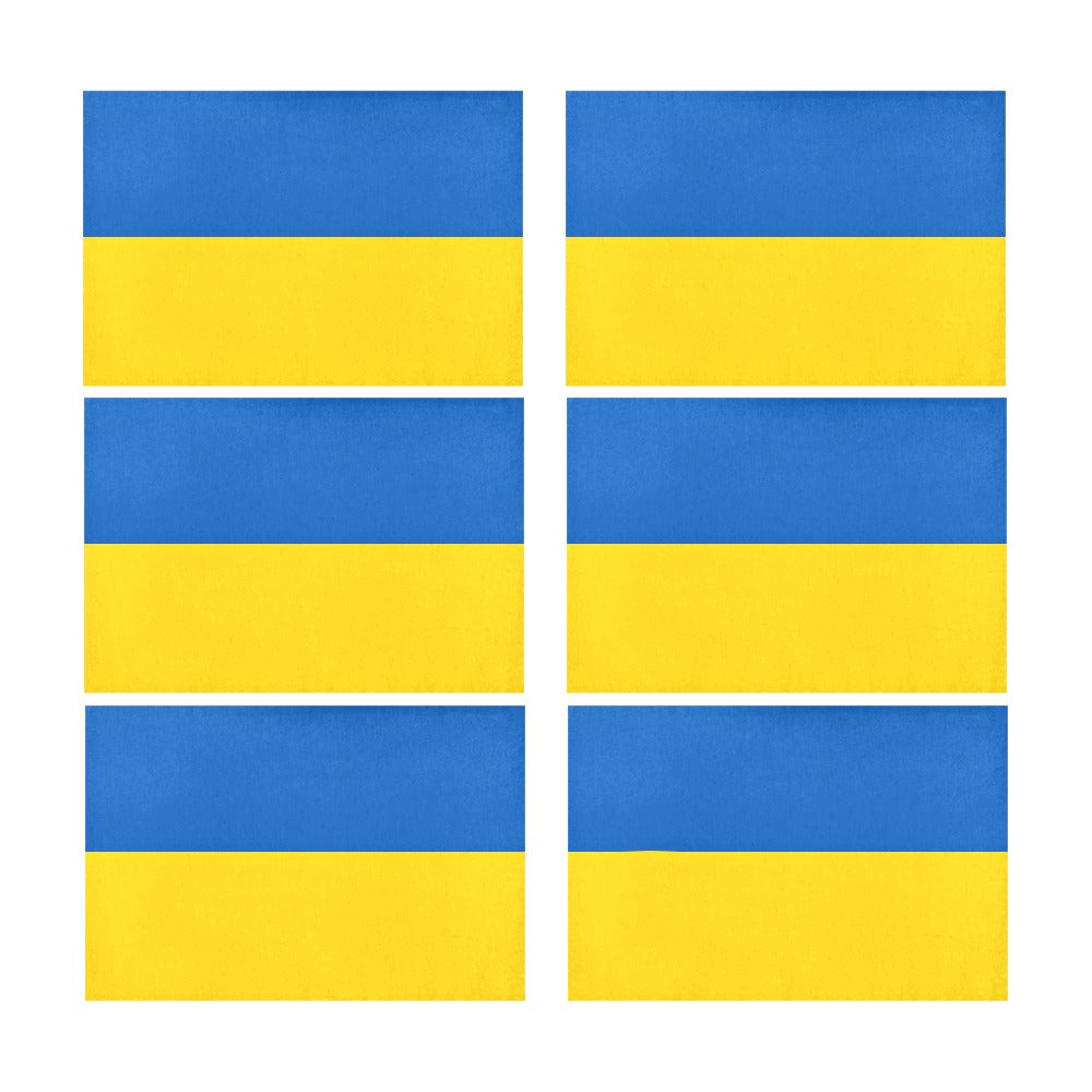 Ukraine Flag Placemats 12" x 18" (Set of 6)