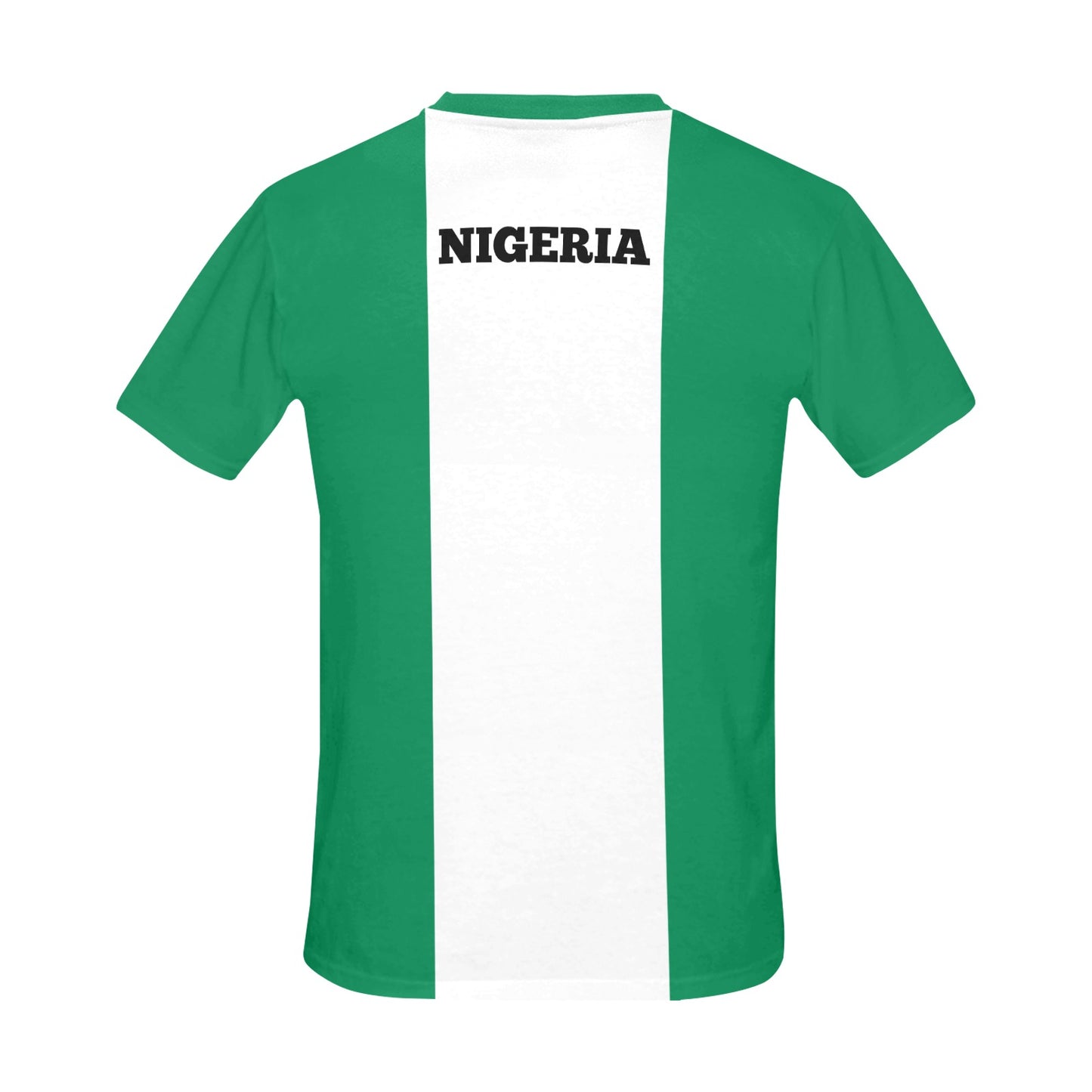 Nigeria Flag Men's Crew Neck T-Shirt (Made in USA)