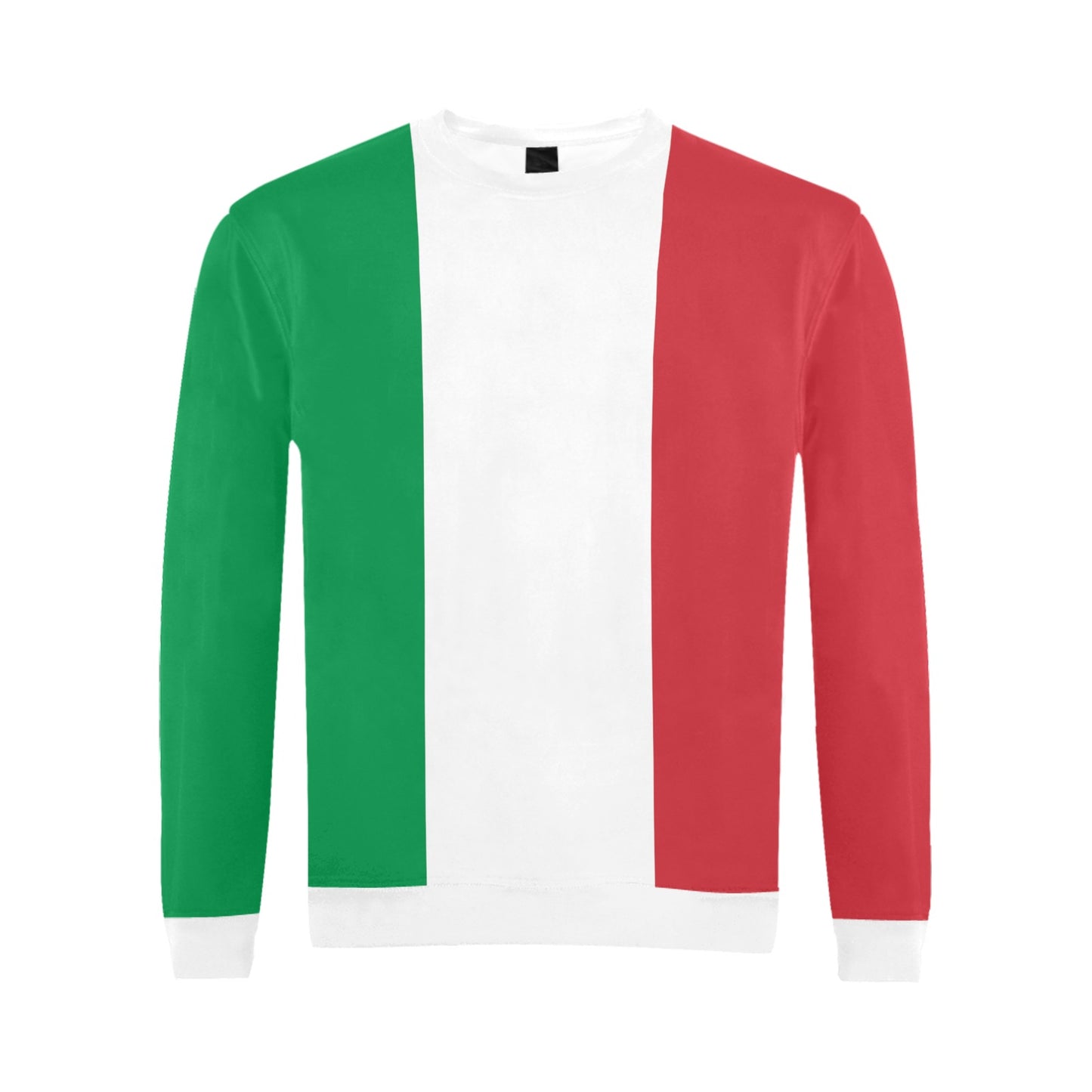 Italy Flag Inspired Men’s Fuzzy Sweatshirt Made in USA