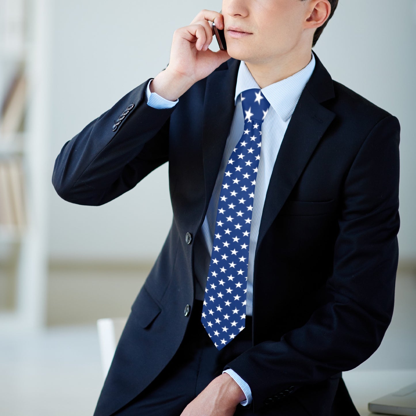 USA/American Flag Inspired Style-4 Classic Necktie (Two Sides)