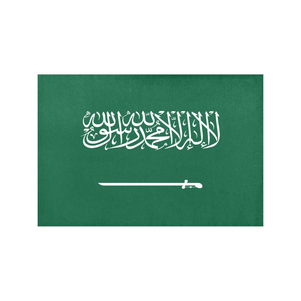 Saudi Arabia Flag Placemats 12" x 18" (Set of 6)