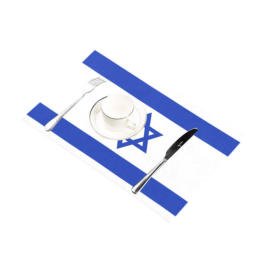 Israel Flag Placemats 12" x 18" (Set of 6)