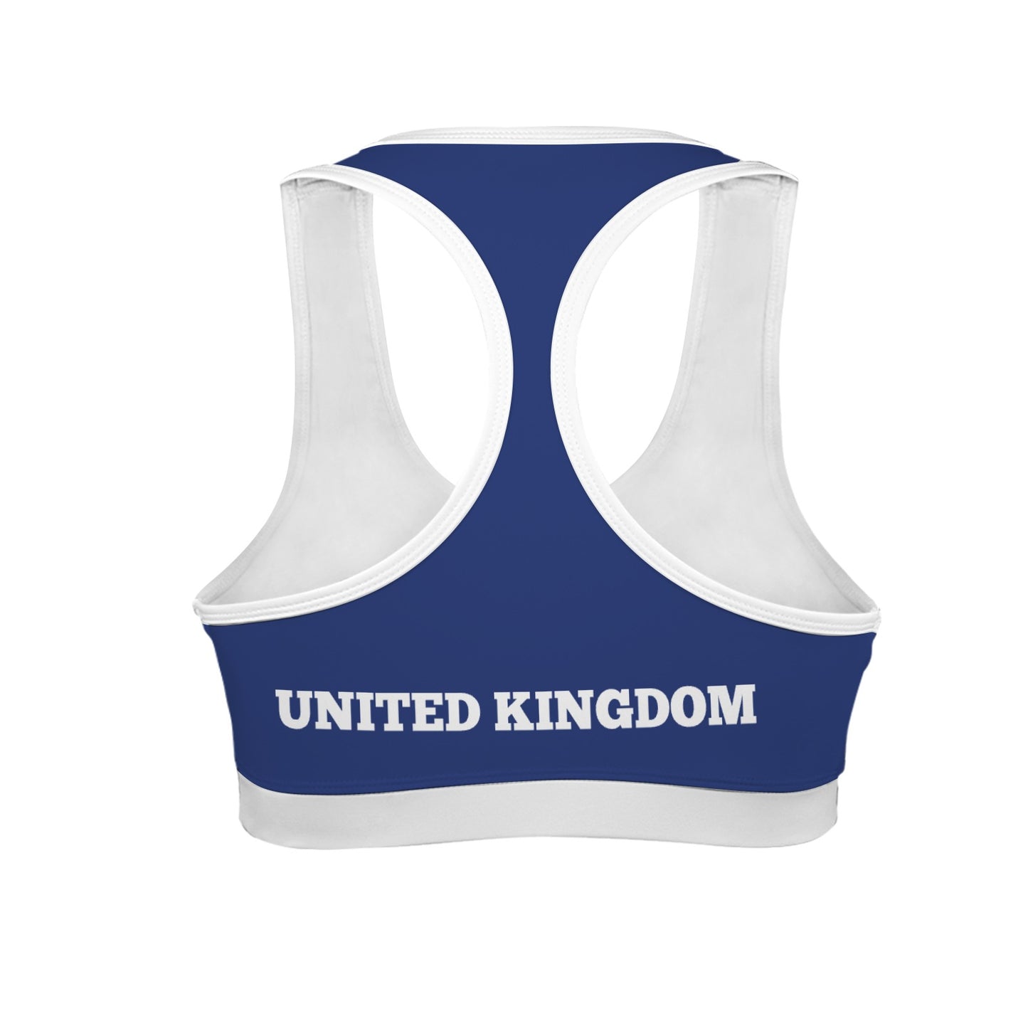 UK/Great Britain Flag Racerback Sports Bra