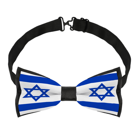 Israel Flag Inspired Bow Tie – Look Sharp, Show your Columbian Pride
