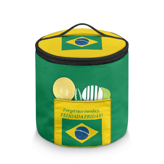 Brazil Flag Inspired "Forget Taco Tuesday, FEIJOADA FRIDAY!" Electric Pressure Cooker Insulation Bag