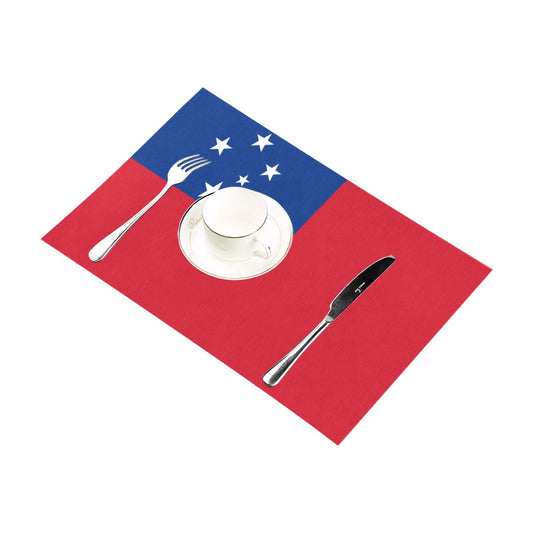 Samoa Flag Placemats 12" x 18" (Set of 6)
