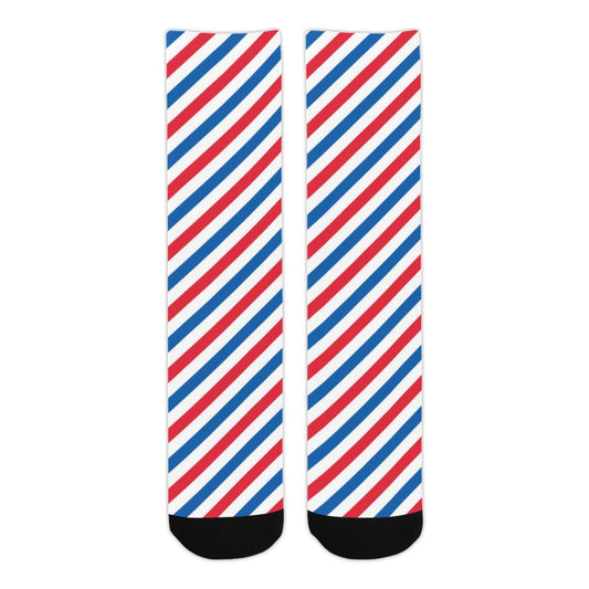 USA/American Flag Inspired Striped Pattern Crew Socks | Ships from USA