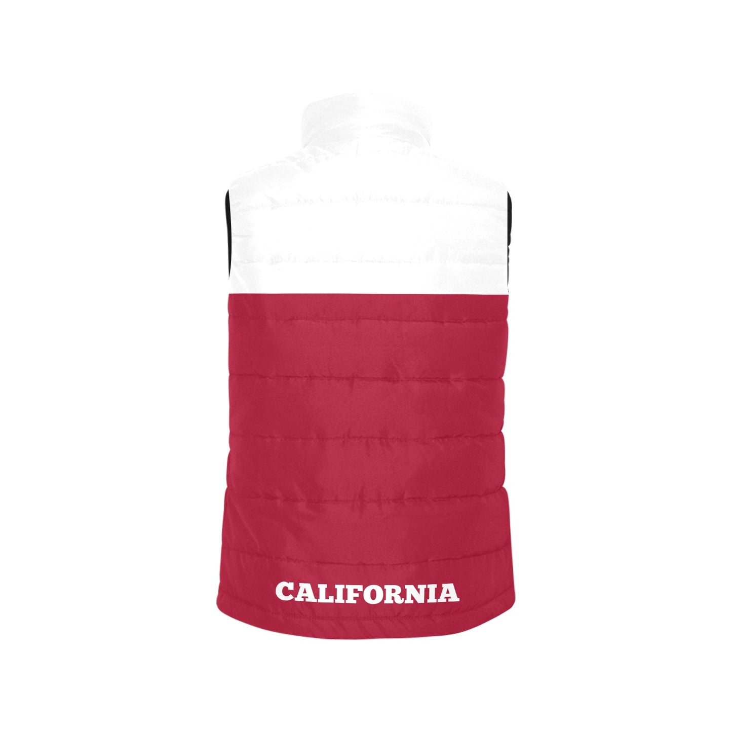 California Flag Inspired Women's Padded Vest