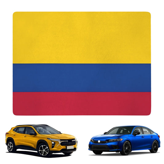 Colombia Flag Inspired Car Trunk Mat 100 × 75 cm / 39.4 × 30 in Printed in the USA