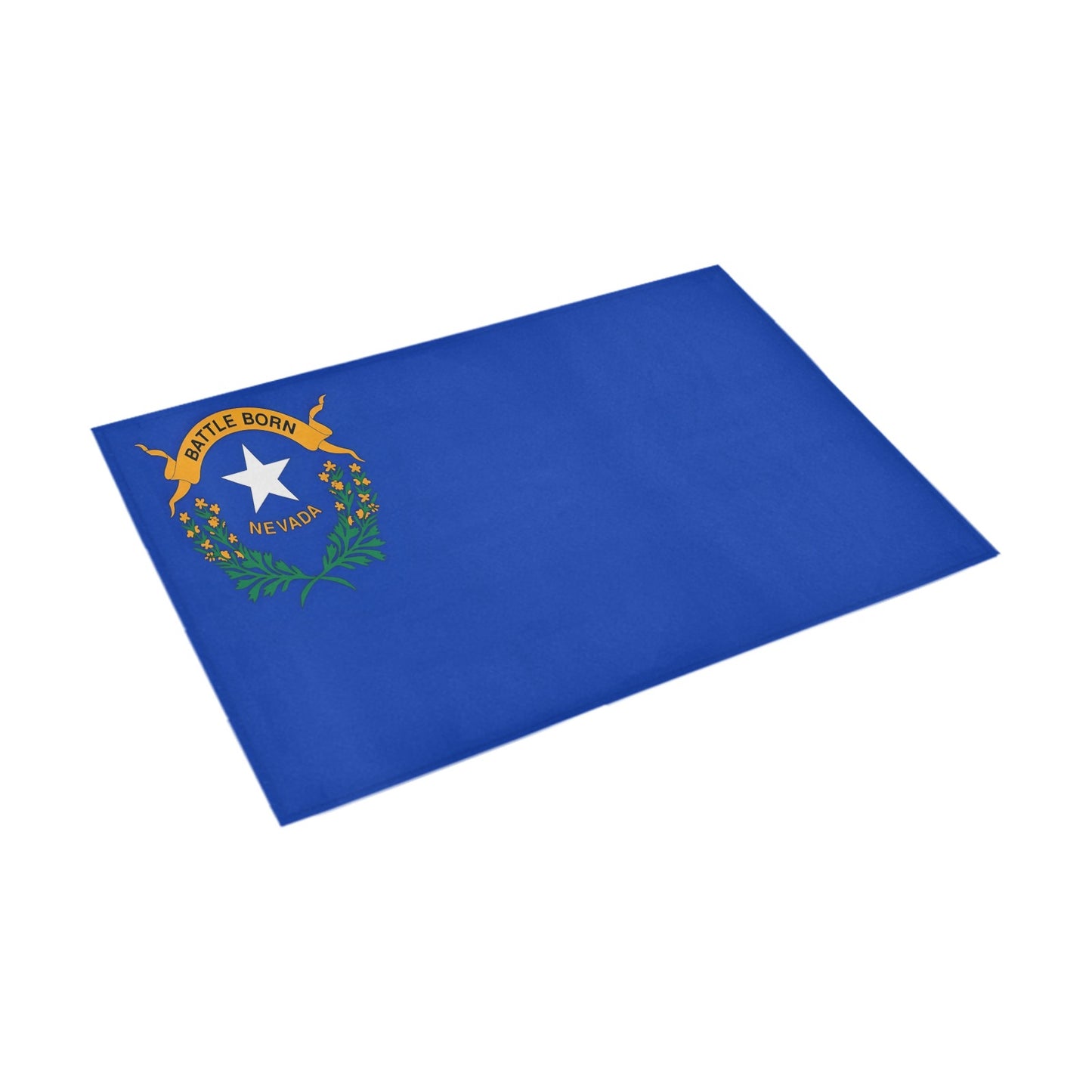 Nevada Flag Inspired Doormat 30" x 18" (Sponge Material)