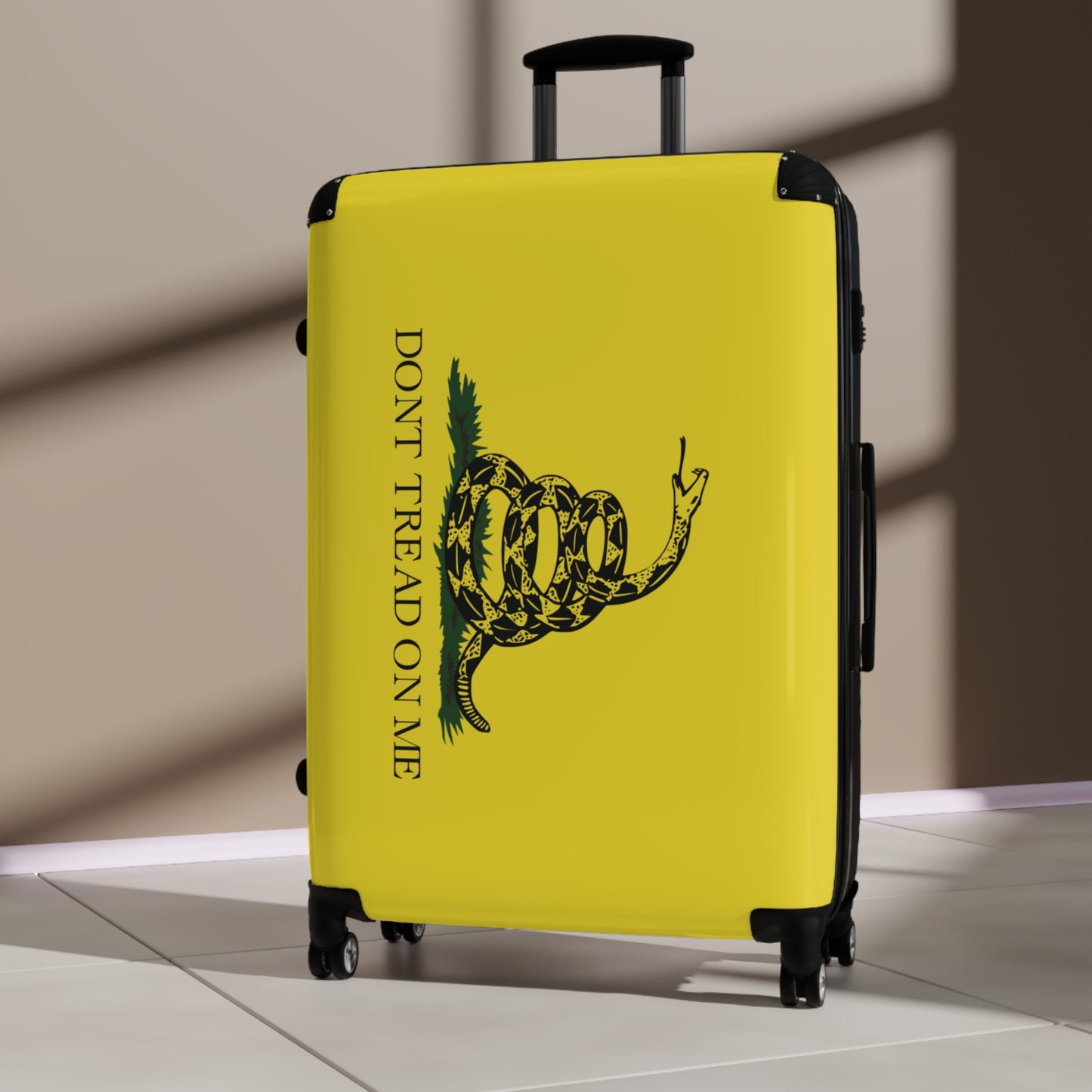 Gadsden Flag Inspired Suitcase