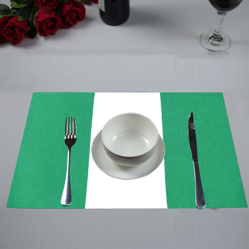 Nigeria Flag Placemats 12" x 18" (Set of 6)