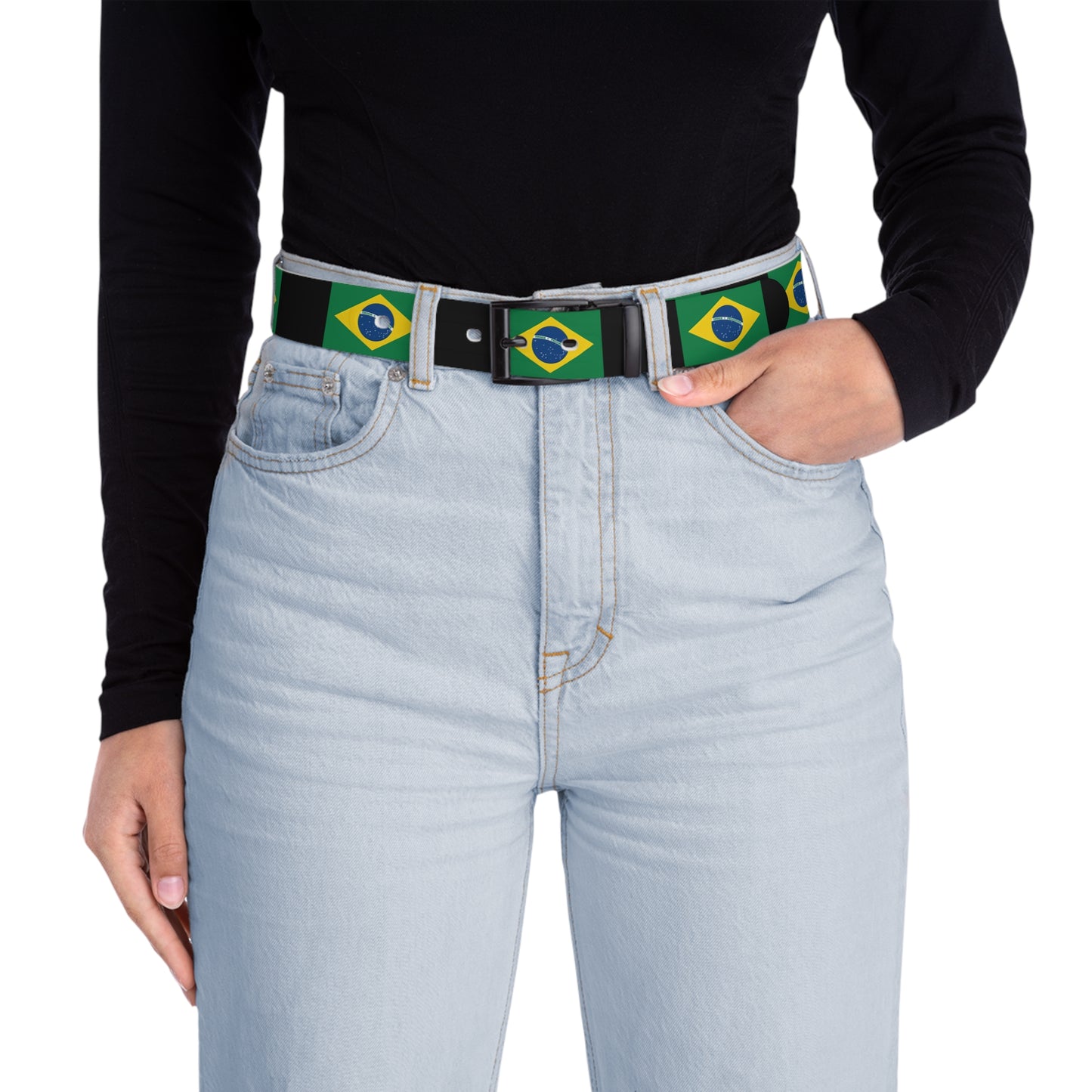 Brazil Flag Inspired Unisex Belt
