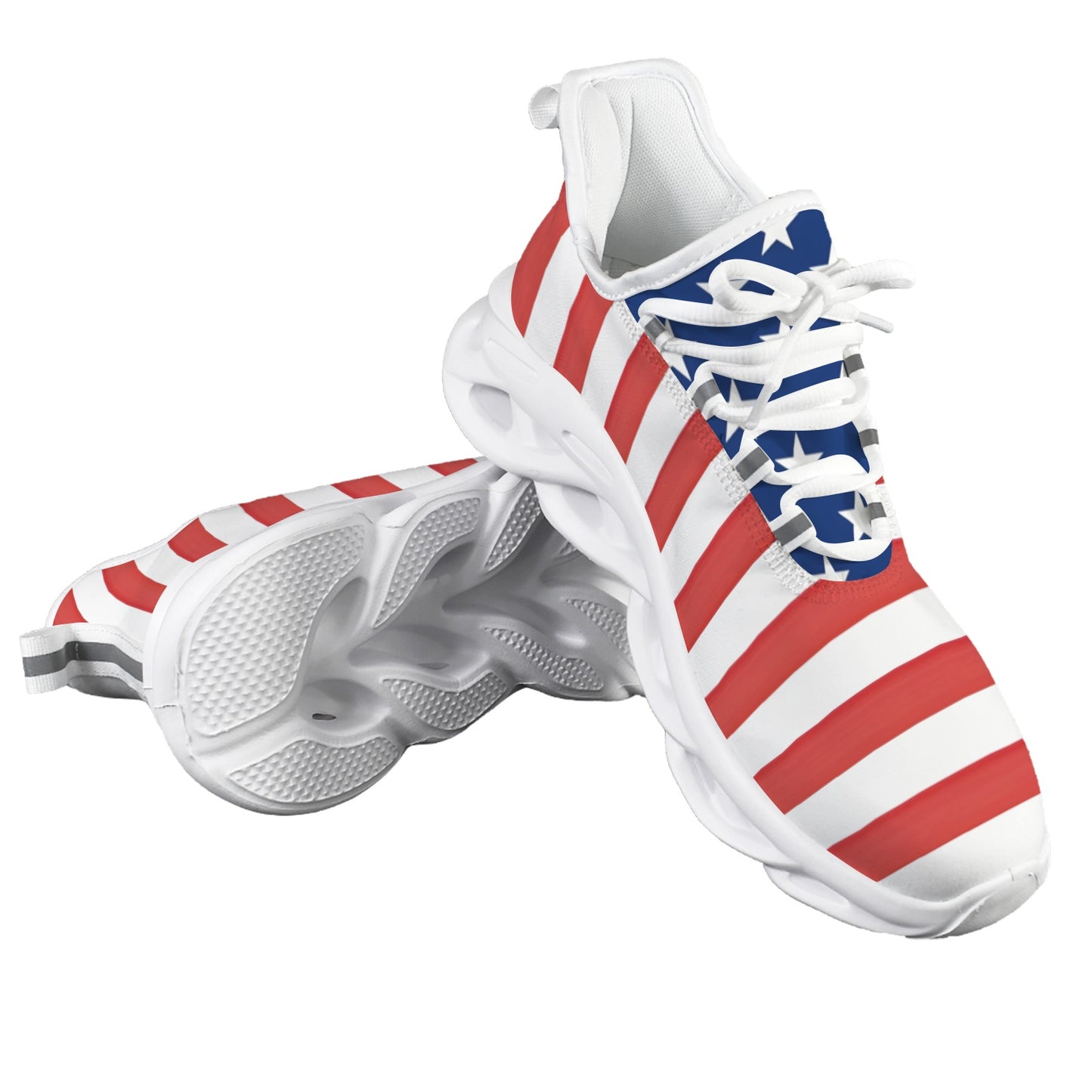 USA/American Flag Inspired Style-2 Men's Twisted Sole Sneakers
