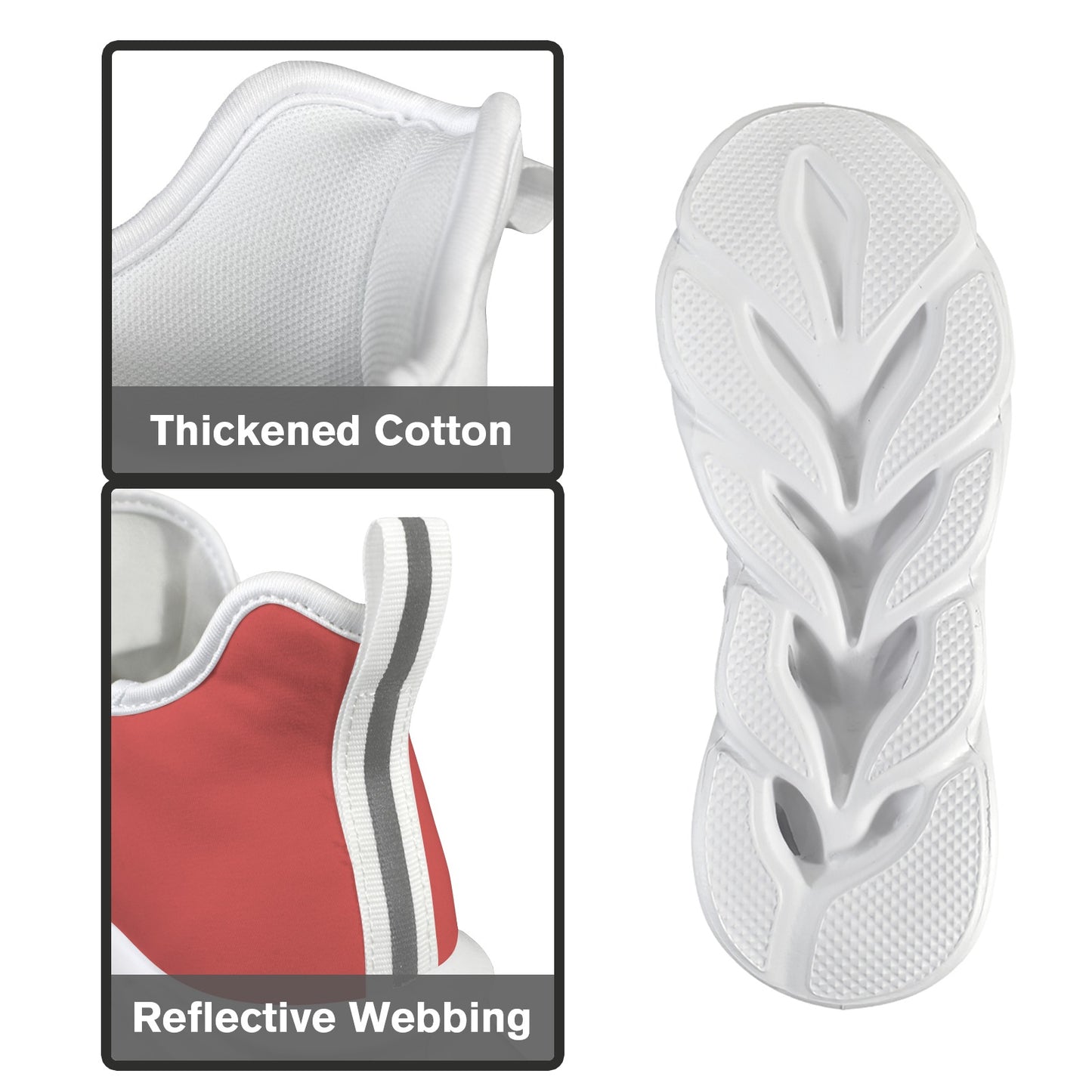 Canada Flag Inspired Men's Twisted Sole Sneakers