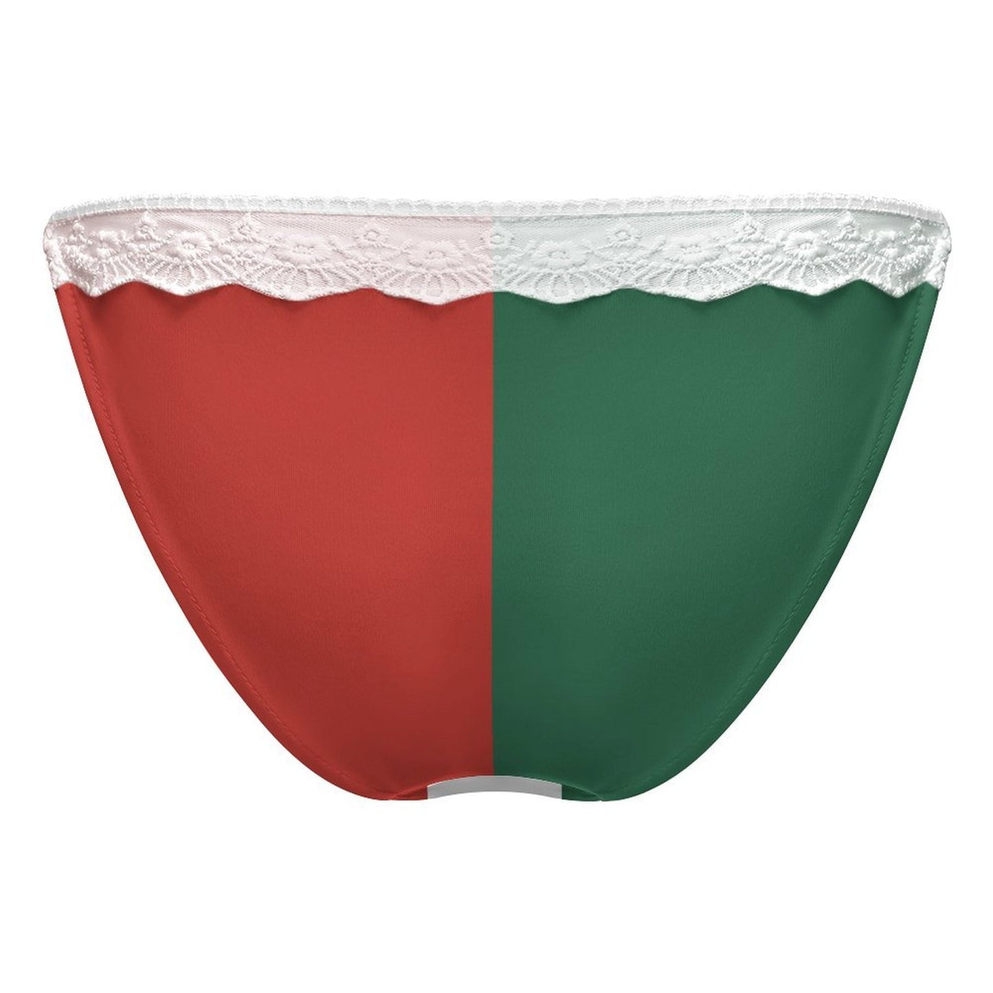 Mexico Flag Inspired Lace Trim Underwear