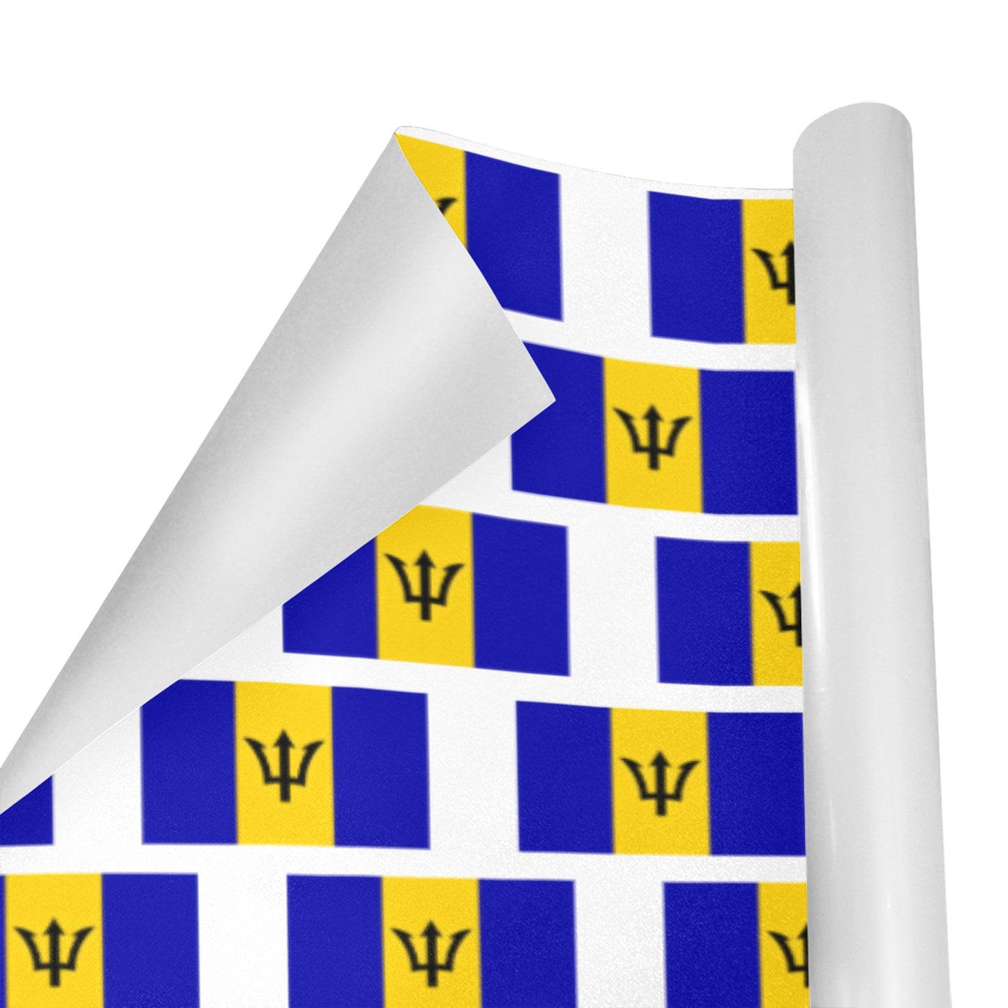 Barbados Flag Inspired Custom Gift Wrapping Paper 58"x 22.5" (4 Rolls)