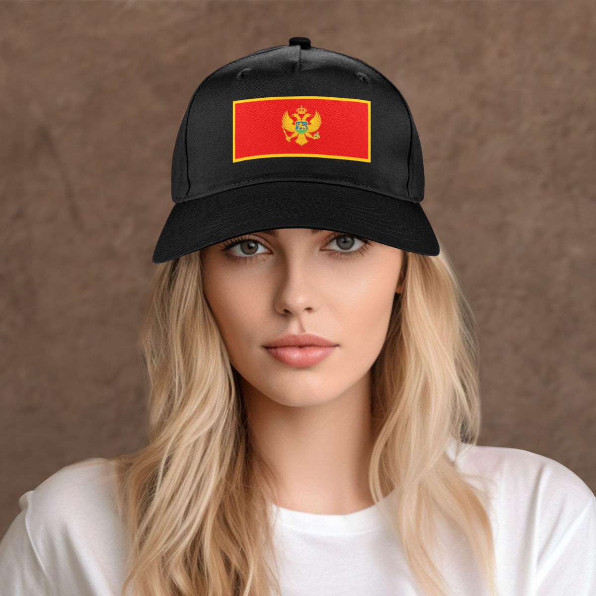 Montenegro Flag Inspired Baseball Cap | Printed in the USA