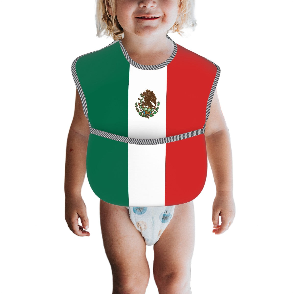 Mexico Flag Inspired Baby Bib