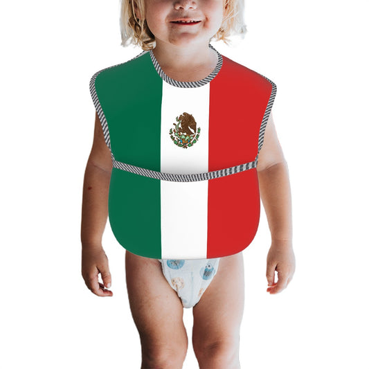 Mexico Flag Inspired Baby Bib