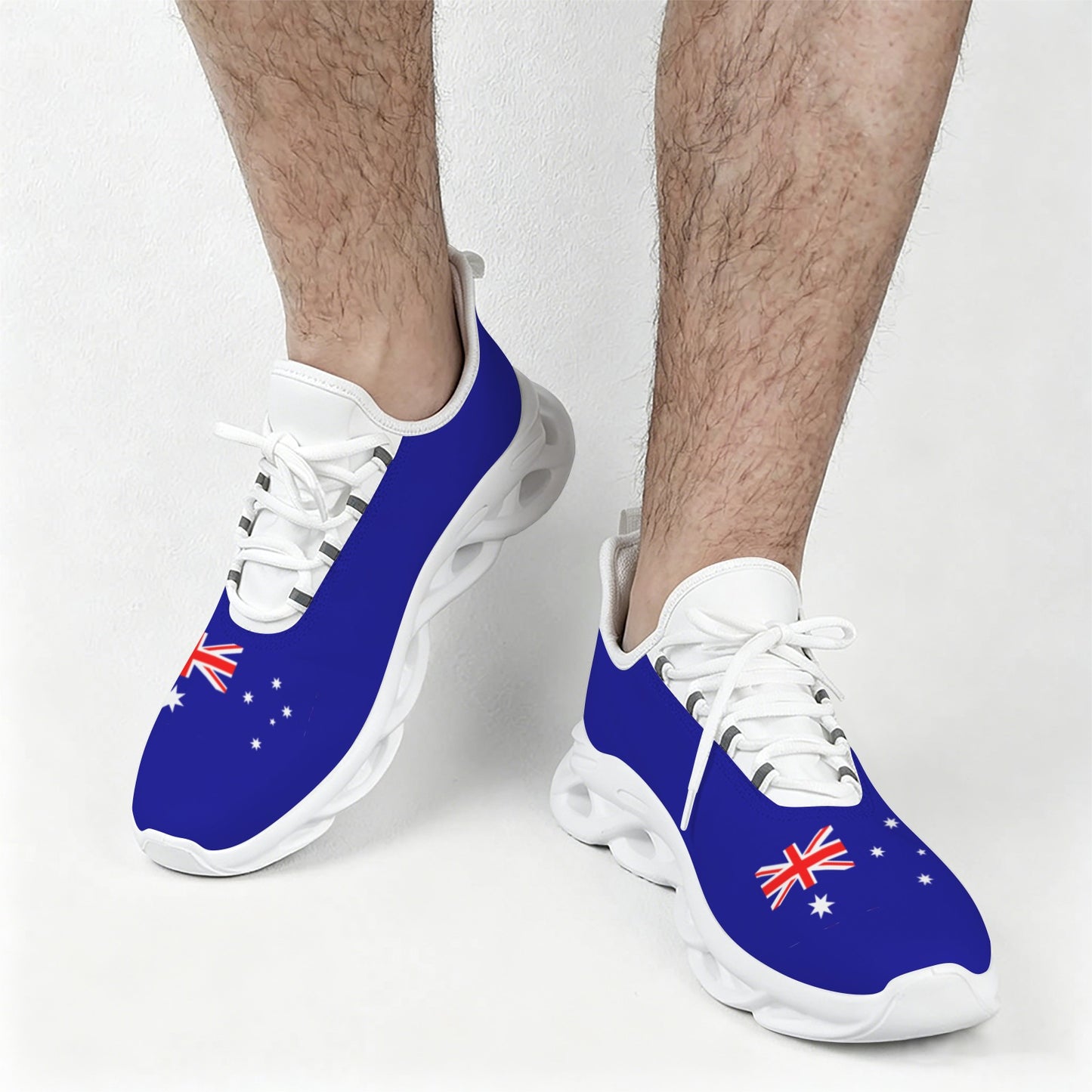 Australia Flag Inspired Men's Twisted Sole Sneakers