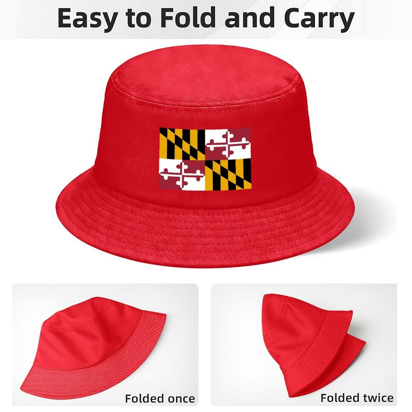 Maryland Flag Inspired Kids’ Bucket Hat | Ships from USA