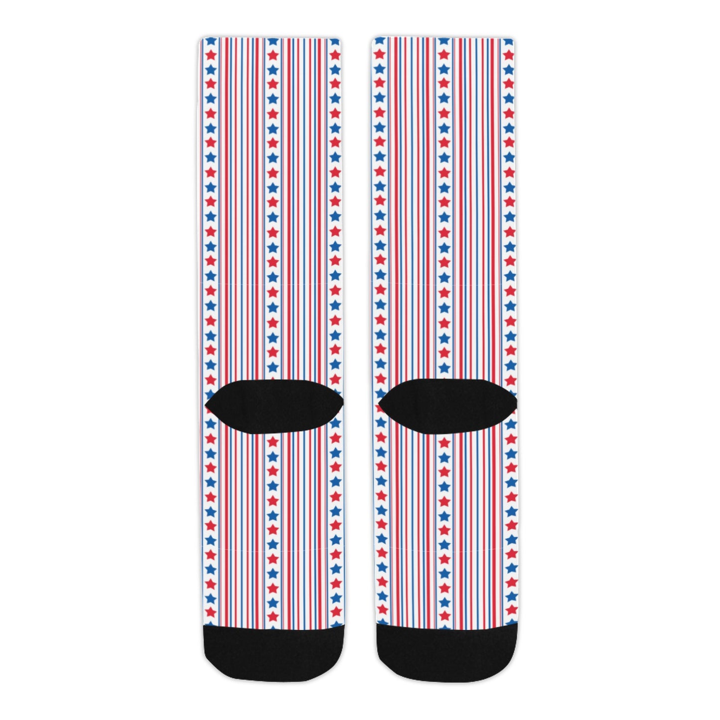 USA/American Flag Inspired Stars & Stripes Pattern Crew Socks | Ships from USA