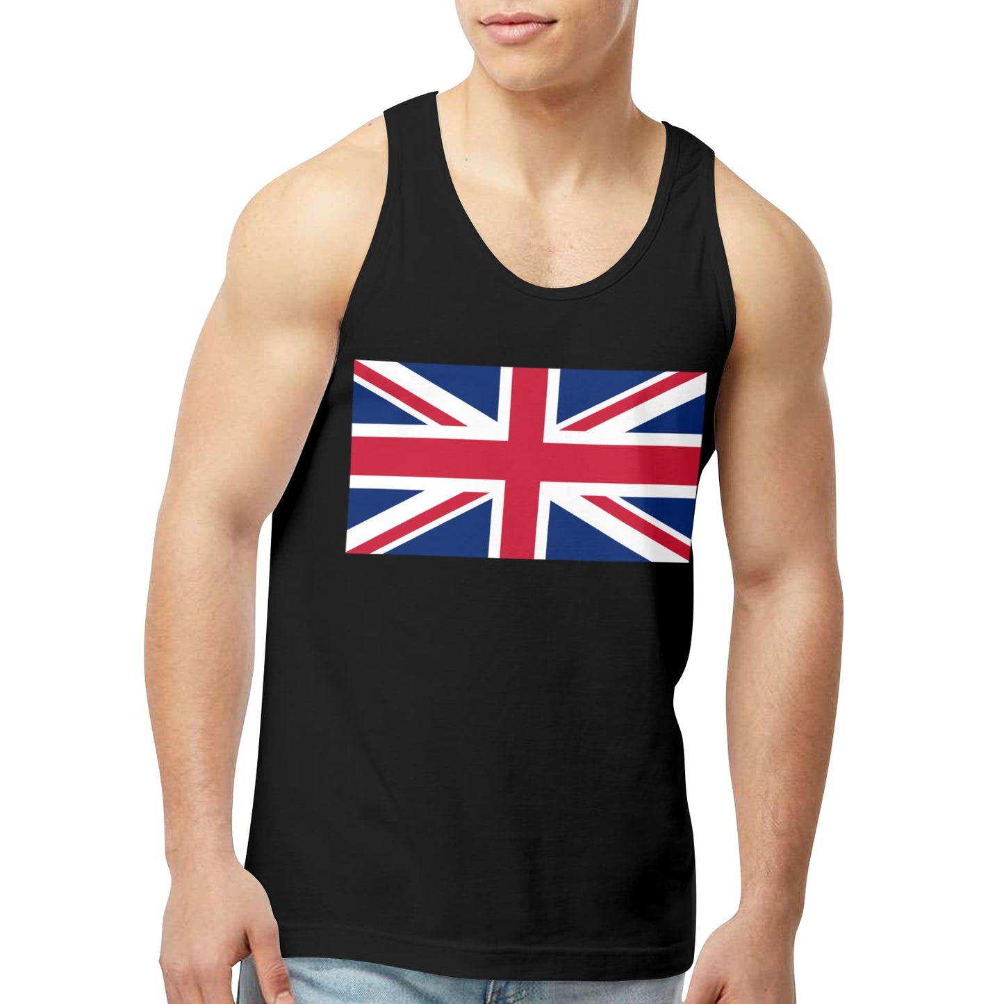 UK/Great Britain Flag Men's Tank Top (Front Printing) | Ships from USA