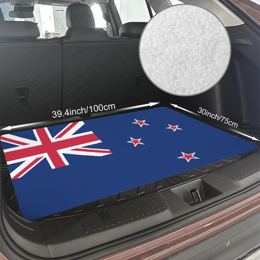 New Zealand Flag Inspired Car Trunk Mat 100 × 75 cm / 39.4 × 30 in Printed in the USA