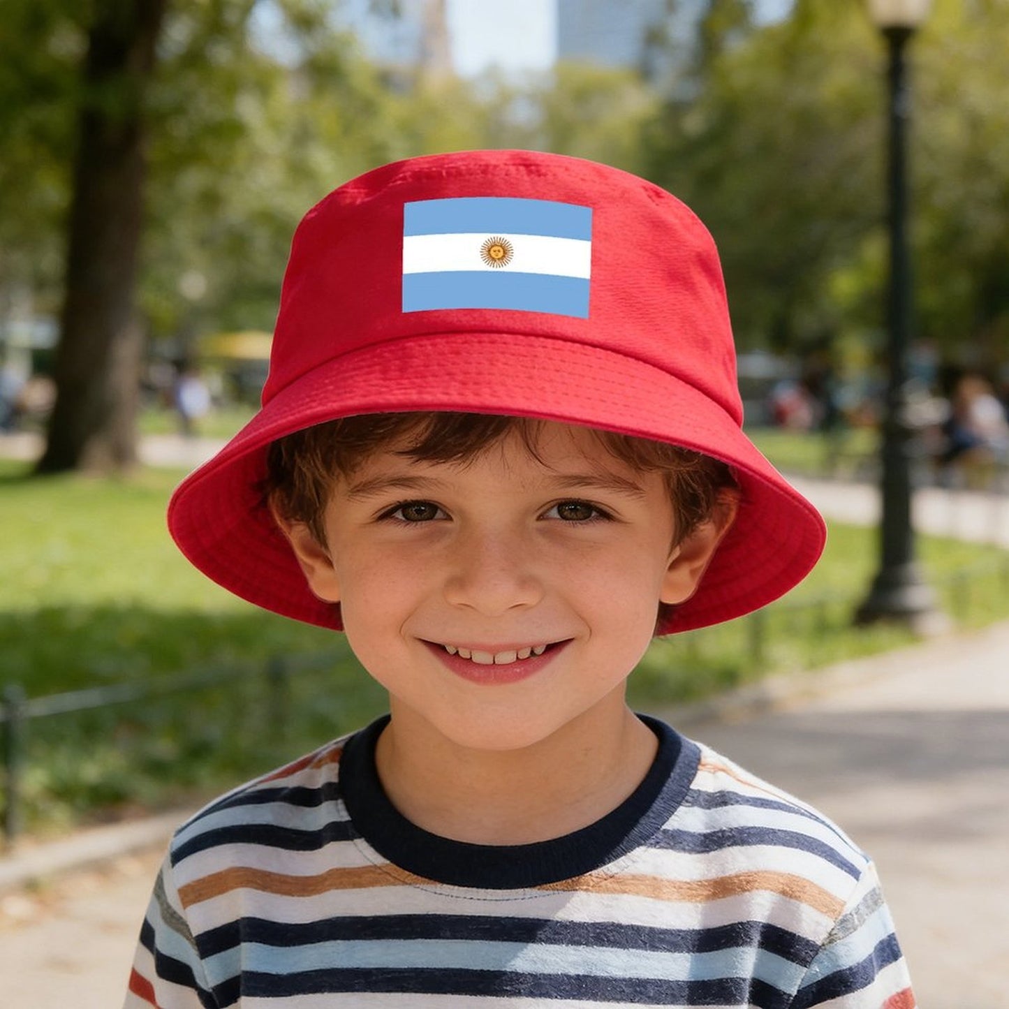 Argentina Flag Inspired Kids’ Bucket Hat | Ships from USA