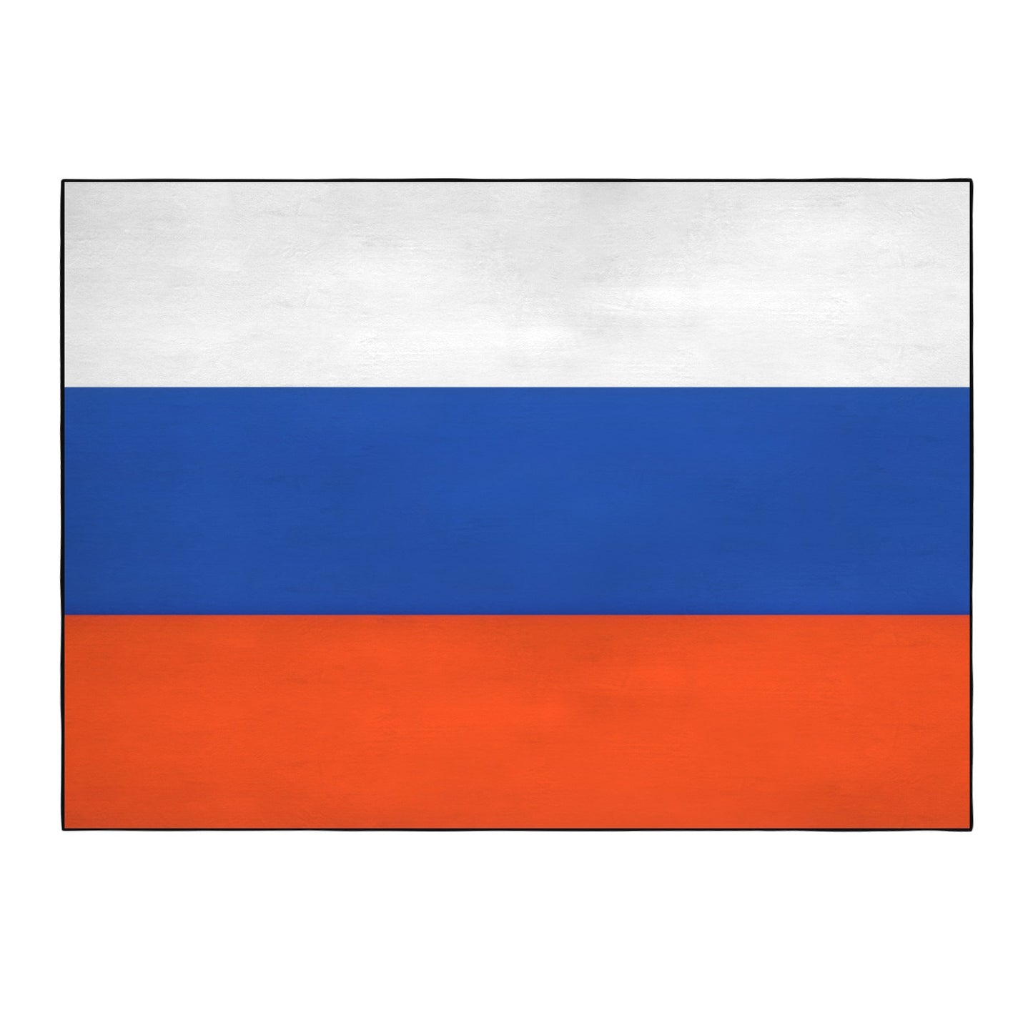 Russia Flag Inspired 84x60 Inch Area Rug with Black Binding (Made in the USA)