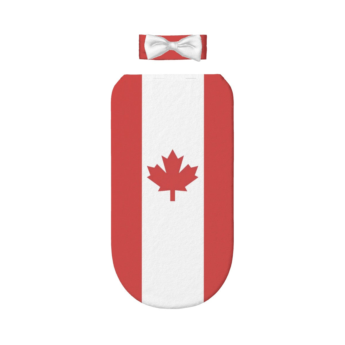 Canada Flag Inspired Baby Swaddle Sack with Baby Headband